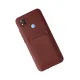 Xiaomi Redmi 9C Kılıf Kelvin Kartvizitli Silikon - Bordo