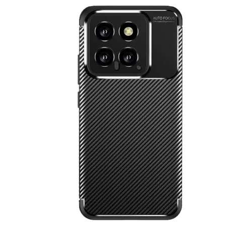 Xiaomi Mi 14T Kılıf Auto Focus Karbon Kapak - Siyah