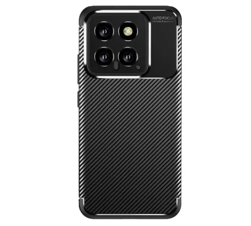 Xiaomi Mi 14T Kılıf Auto Focus Karbon Kapak - Siyah