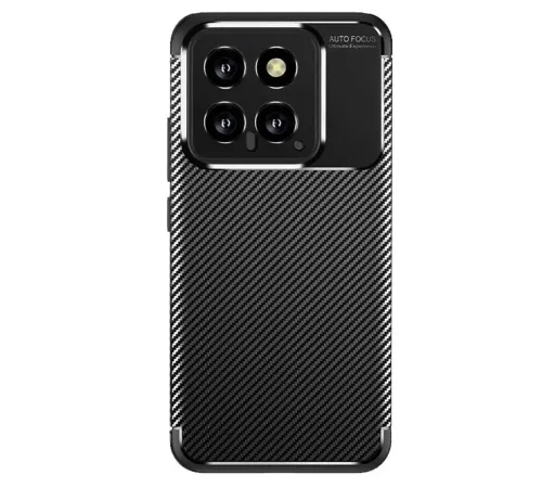 Xiaomi Mi 14T Kılıf Auto Focus Karbon Kapak - Siyah