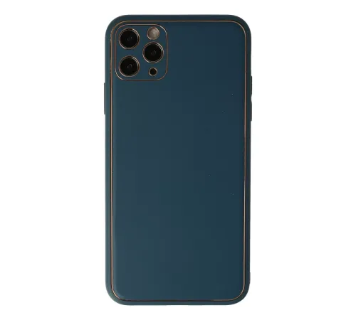 Apple iPhone 11 Pro Kılıf Coco Deri Silikon Kapak - Mavi
