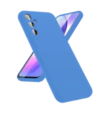 Samsung Galaxy A24 4G Kılıf First Silikon - Mavi