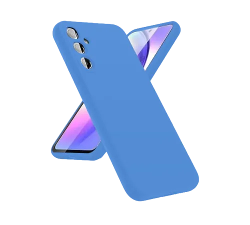 Samsung Galaxy A24 4G Kılıf First Silikon - Mavi