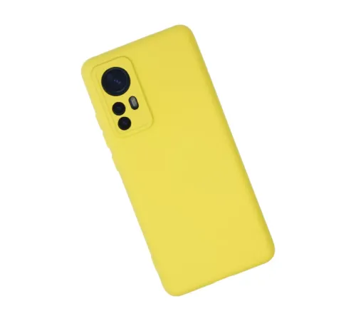 Xiaomi Mi 12 Kılıf Nano içi Kadife Silikon - Sarı
