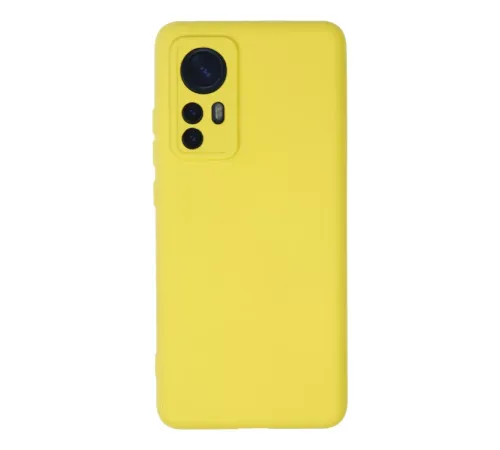 Xiaomi Mi 12 Kılıf Nano içi Kadife Silikon - Sarı