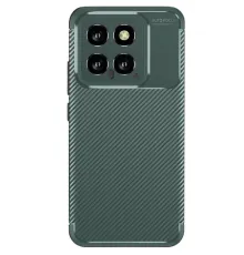 Xiaomi Mi 14T Kılıf Auto Focus Karbon Kapak - Koyu Yeşil