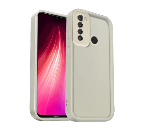 Xiaomi Redmi Note 8 Kılıf Viera Silikon - Krem
