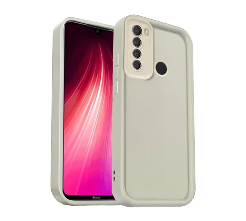Xiaomi Redmi Note 8 Kılıf Viera Silikon - Krem