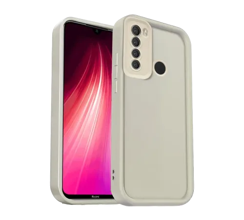 Xiaomi Redmi Note 8 Kılıf Viera Silikon - Krem