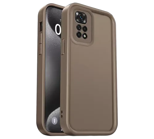 Xiaomi Redmi 10 2022 Kılıf Viera Silikon - Kahverengi