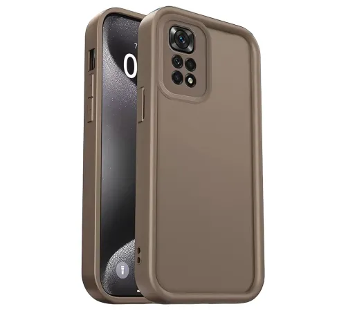 Xiaomi Redmi 10 2022 Kılıf Viera Silikon - Kahverengi