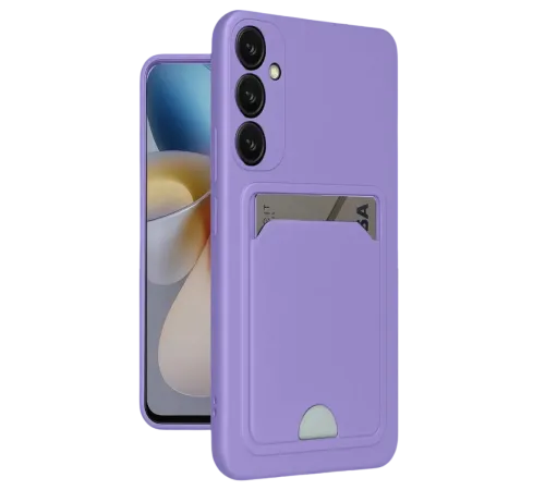 Samsung Galaxy A16 5G Kılıf Kelvin Kartvizitli Silikon - Lila