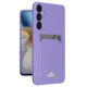 Samsung Galaxy A16 5G Kılıf Kelvin Kartvizitli Silikon - Lila