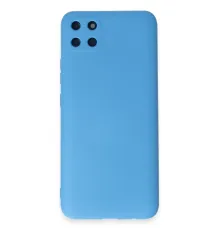Realme C11 Kılıf Nano içi Kadife Silikon - Mavi