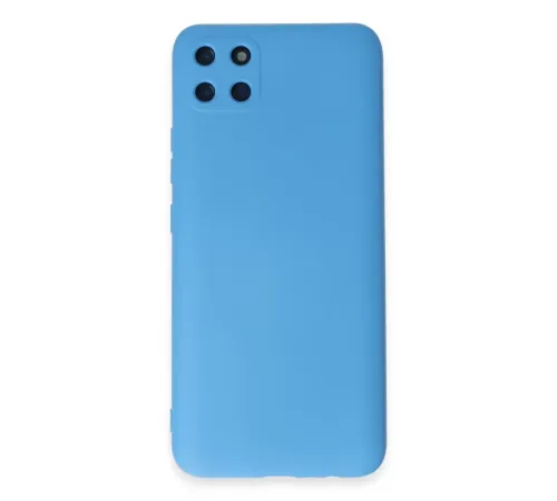 Realme C11 Kılıf Nano içi Kadife Silikon - Mavi