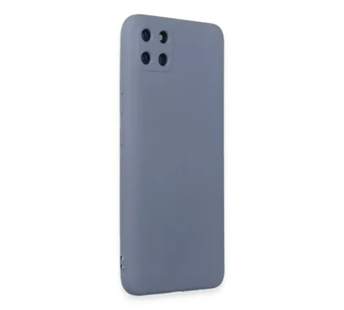 Realme C11 Kılıf Nano içi Kadife Silikon - Gri