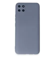 Realme C11 Kılıf Nano içi Kadife Silikon - Gri
