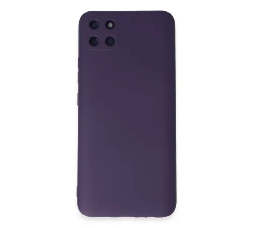 Realme C11 Kılıf Nano içi Kadife Silikon - Mor