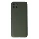 Realme C11 Kılıf Nano içi Kadife Silikon - Koyu Yeşil