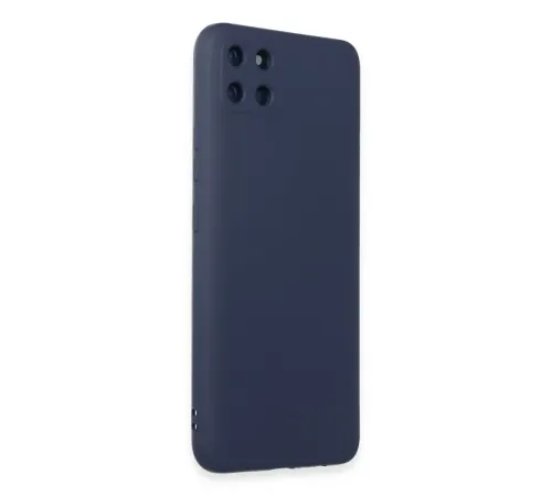 Realme C11 Kılıf Nano içi Kadife Silikon - Lacivert