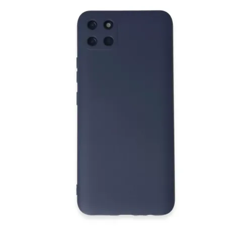 Realme C11 Kılıf Nano içi Kadife Silikon - Lacivert