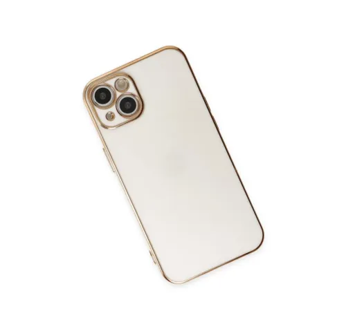 Apple iPhone 15 Kılıf Volet Silikon - Beyaz