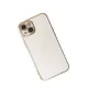 Apple iPhone 15 Kılıf Volet Silikon - Beyaz