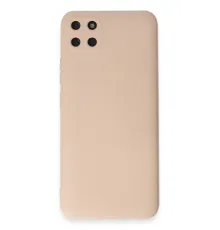 Realme C11 Kılıf Nano içi Kadife Silikon - Pudra