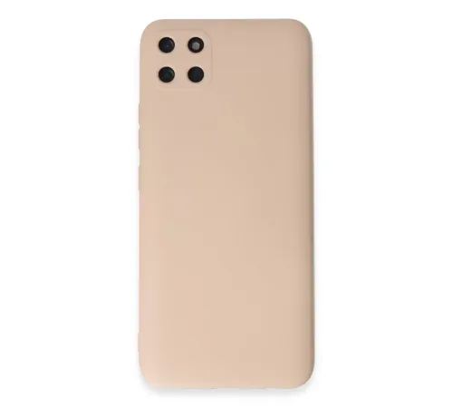 Realme C11 Kılıf Nano içi Kadife Silikon - Pudra