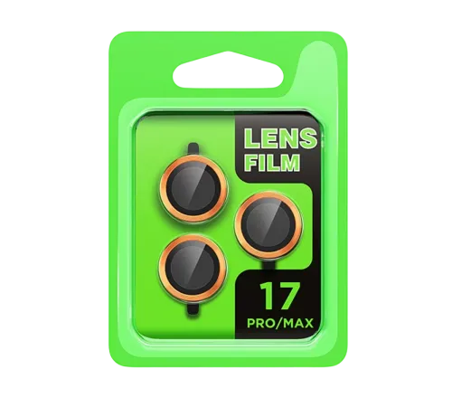 Apple iPhone 17 Pro Raze Metal Kamera Lens - Turuncu