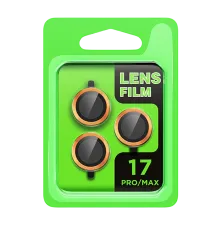 Apple iPhone 17 Pro Raze Metal Kamera Lens - Turuncu