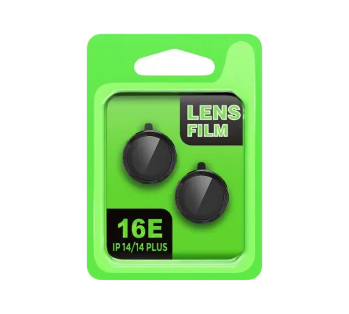 Apple iPhone 16E Raze Metal Kamera Lens - Siyah