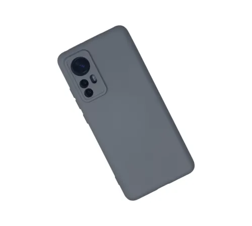 Xiaomi Mi 12 Kılıf Nano içi Kadife Silikon - Gri