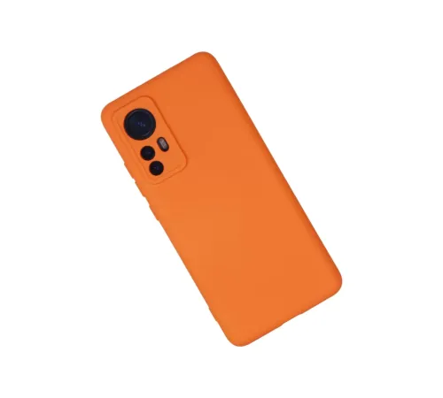 Xiaomi Mi 12 Kılıf Nano içi Kadife Silikon - Turuncu