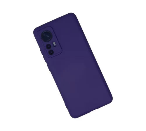 Xiaomi Mi 12 Kılıf Nano içi Kadife Silikon - Mor