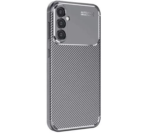 Samsung Galaxy A16 5G Kılıf Auto Focus Karbon Kapak - Gri