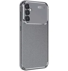 Samsung Galaxy A16 5G Kılıf Auto Focus Karbon Kapak - Gri