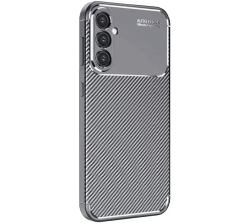 Samsung Galaxy A16 5G Kılıf Auto Focus Karbon Kapak - Gri