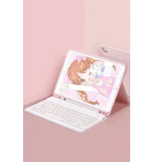 Apple iPad Pro 12.9 (2022) Kılıf KC01 Smart Klavyeli Tablet Kılıfı - Pembe