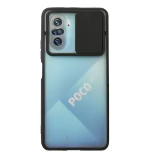Xiaomi Poco F3 Kılıf Palm Buzlu Kamera Sürgülü Silikon - Siyah