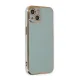 Apple iPhone 15 Kılıf Volet Silikon - Açık Yeşil
