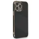 Apple iPhone 15 Pro Kılıf Volet Silikon - Siyah
