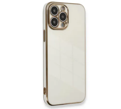 Apple iPhone 15 Pro Kılıf Volet Silikon - Beyaz