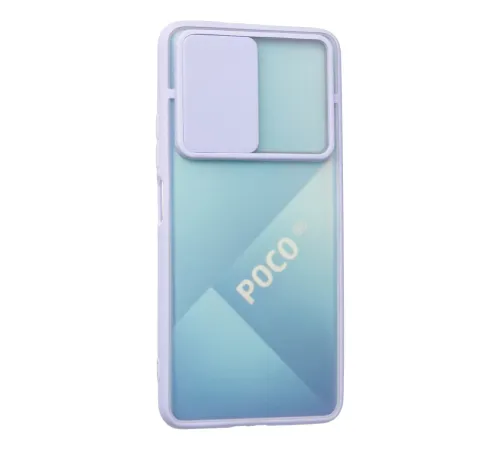 Xiaomi Poco F3 Kılıf Palm Buzlu Kamera Sürgülü Silikon - Lila