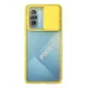 Xiaomi Poco F3 Kılıf Palm Buzlu Kamera Sürgülü Silikon - Sarı