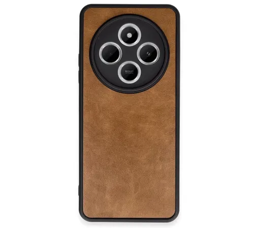 Xiaomi Redmi 14C Kılıf Aras Deri Kapak - Taba
