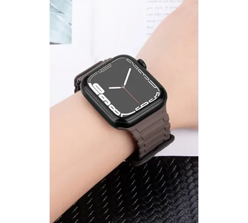 Apple Watch Ultra 49mm Mountain Kordon - Siyah-Turuncu
