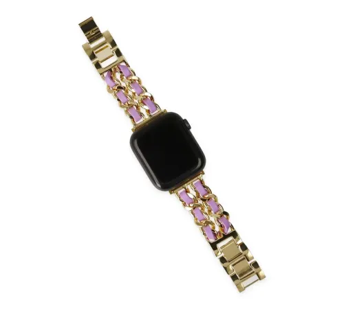 Watch 22mm KR405 Metal Bakla Kordon - Lila