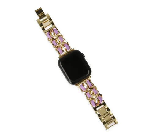 Watch 22mm KR405 Metal Bakla Kordon - Lila
