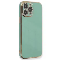Apple iPhone 15 Pro Kılıf Volet Silikon - Açık Yeşil